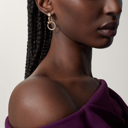 [Amore Jewels]JUSTE FULL DIAMOND DOUBLE EARRINGS