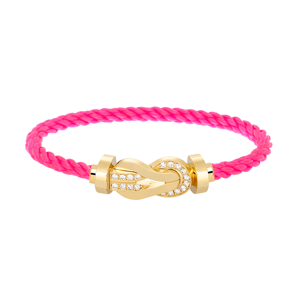 [Amore Jewels]CHANCE LARGE 8 FIGURE BUCKLE HALF DIAMOND BRACELET GOLD