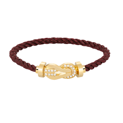 [Amore Jewels]CHANCE LARGE 8 FIGURE BUCKLE HALF DIAMOND BRACELET GOLD