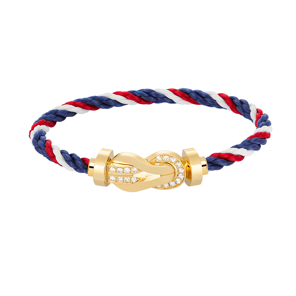 [Amore Jewels]CHANCE LARGE 8 FIGURE BUCKLE HALF DIAMOND BRACELET GOLD