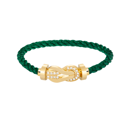 [Amore Jewels]CHANCE LARGE 8 FIGURE BUCKLE HALF DIAMOND BRACELET GOLD
