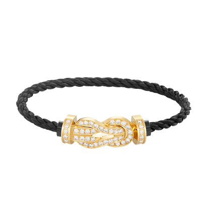 [Amore Jewels]CHANCE LARGE 8 FIGURE BUCKLE FULLDIAMOND BRACELET GOLD
