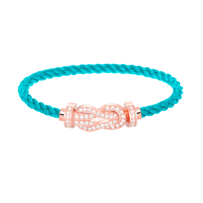 [Amore Jewels]CHANCE LARGE 8 FIGURE BUCKLE FULL DIAMOND BRACELET ROSE GOLD