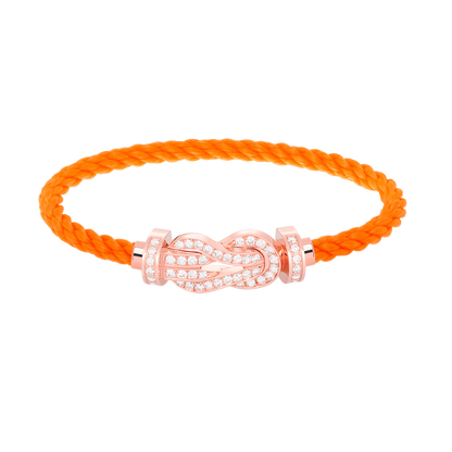 [Amore Jewels]CHANCE LARGE 8 FIGURE BUCKLE FULL DIAMOND BRACELET ROSE GOLD
