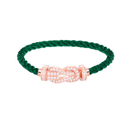 [Amore Jewels]CHANCE LARGE 8 FIGURE BUCKLE FULL DIAMOND BRACELET ROSE GOLD