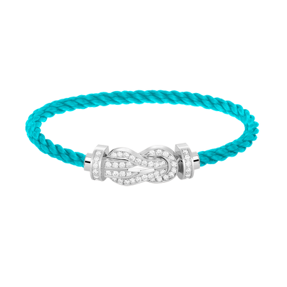 [Amore Jewels]CHANCE LARGE 8 FIGURE BUCKLE FULL DIAMOND BRACELET SILVER