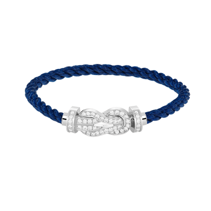 [Amore Jewels]CHANCE LARGE 8 FIGURE BUCKLE FULL DIAMOND BRACELET SILVER