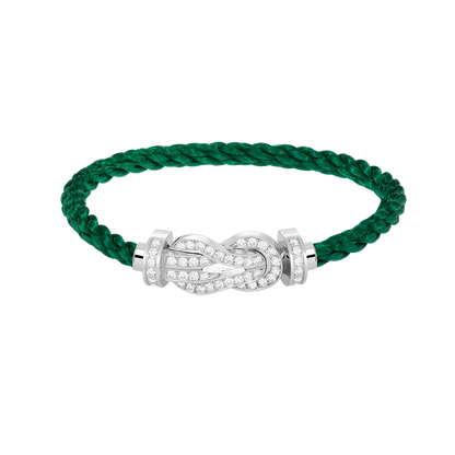 [Amore Jewels]CHANCE LARGE 8 FIGURE BUCKLE FULL DIAMOND BRACELET SILVER