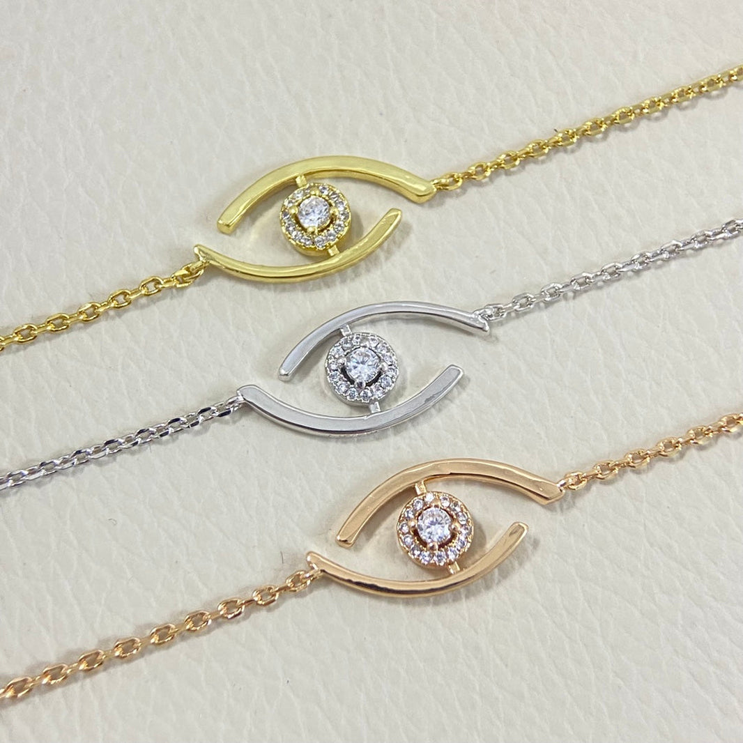 [Amore Jewels]Lucky Eye Pave-Set Diamond Bracelet
