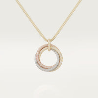 [Amore Jewels]TRINITY LARGE FULL DIAMOND  NECKLACE