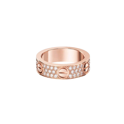 [Amore Jewels]LOVE RING 5.5MM DIAMONDS PAVED