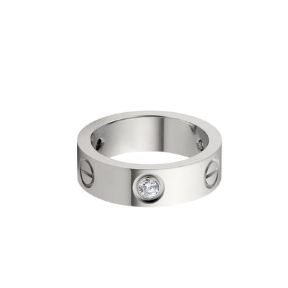 [Amore Jewels]LOVE 5.5MM 3 DIAMOND RING