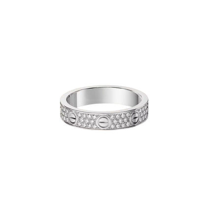 [Amore Jewels]LOVE RING 4.0MM DIAMOND PAVED
