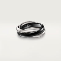 [Amore Jewels]TRINITY 3.2MM RING BLACK CERAMIC