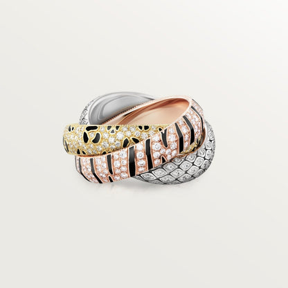 [Amore Jewels]TRINITY  RING LEOPARD PRINT