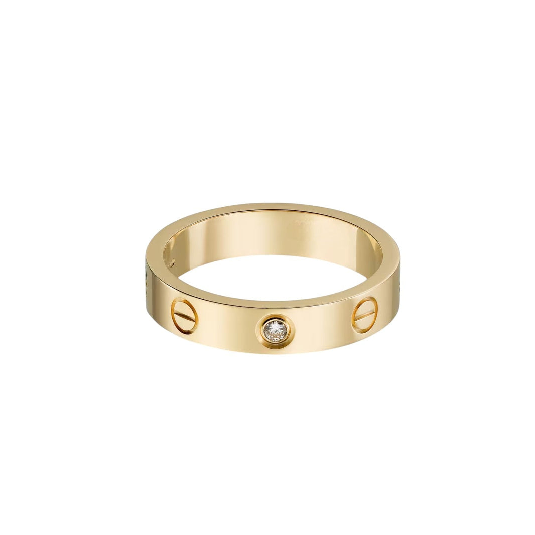 [Amore Jewels]LOVE 4MM 1 DIAMOND RING