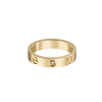 [Amore Jewels]LOVE 4MM 1 DIAMOND RING
