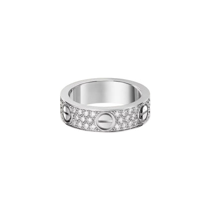 [Amore Jewels]LOVE RING 5.5MM DIAMONDS PAVED