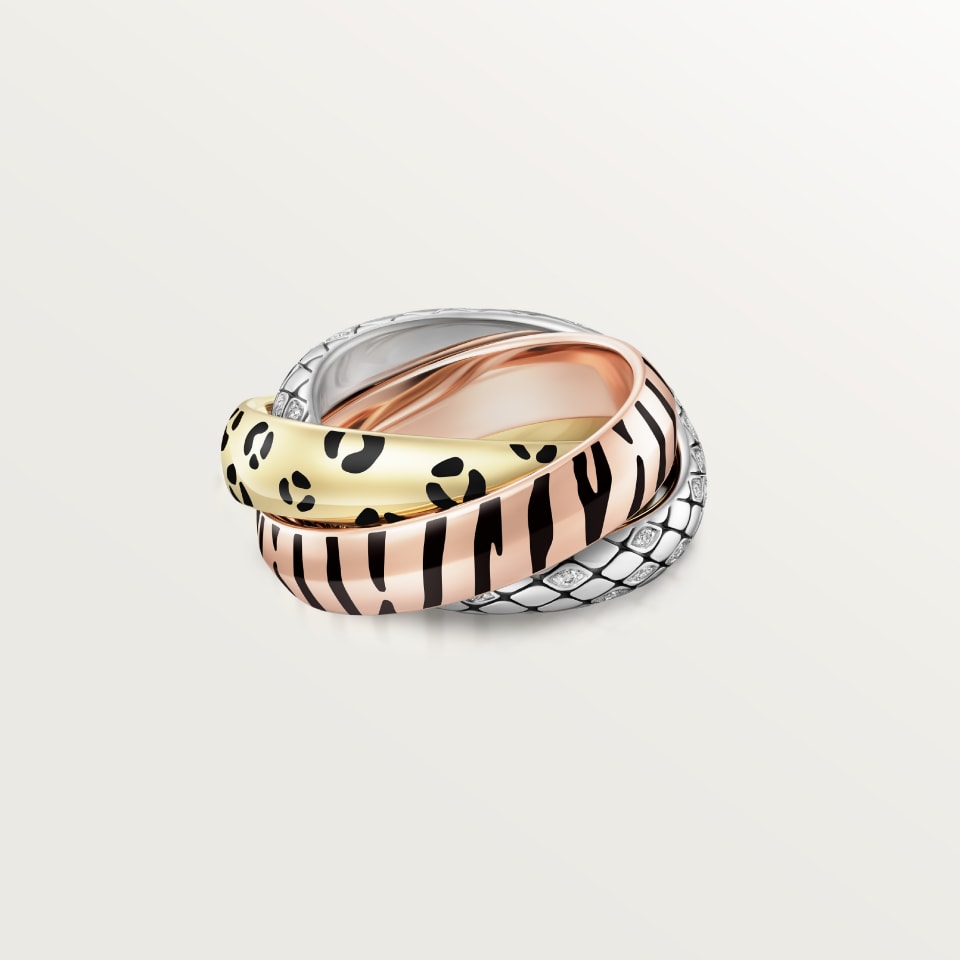 [Amore Jewels]TRINITY  RING LEOPARD PRINT