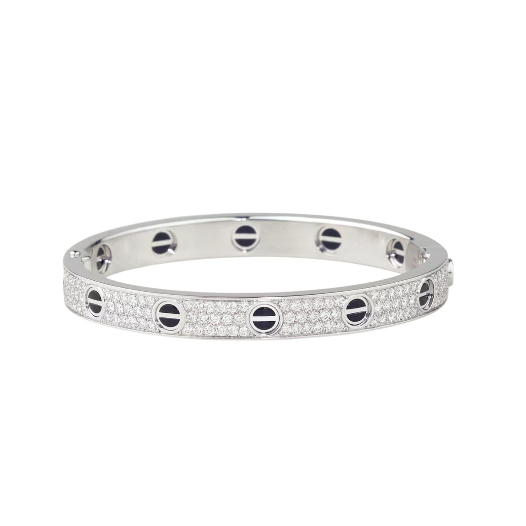 [Amore Jewels]LOVE BRACELET 6.1MM DIAMOND-PAVED CERAMIC