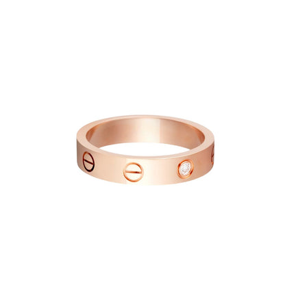 [Amore Jewels]LOVE 4MM 1 DIAMOND RING