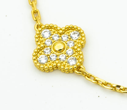[Amore Jewels] CLOVER 5 MOTIF LASER BRACELET COLLECTION