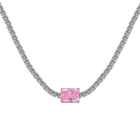 [Amore Jewels]2.0 carat Ornate Emerald Cut Necklace