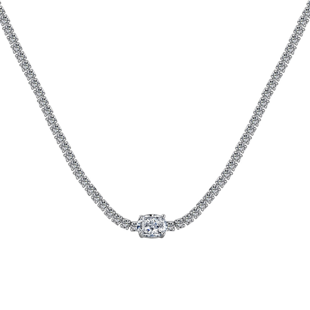 [LEGEND]1.0 Carat Shining Oval Cut Necklace