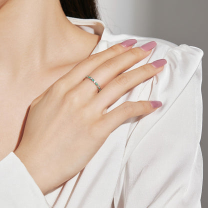 [Amore Jewels]Sparkling Vibrant Round Shape Daily Ring