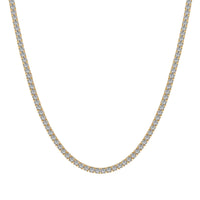 [Amore Jewels]Delicate Round Shape Tennis Necklace