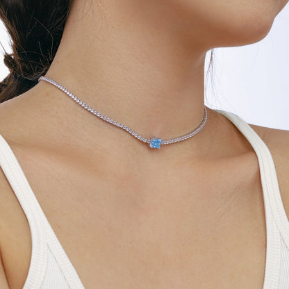 [Amore Jewels]2.0 carat Ornate Emerald Cut Necklace