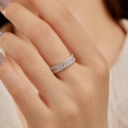 [Amore Jewels]Delicate Colorful Round Cut Daily Ring