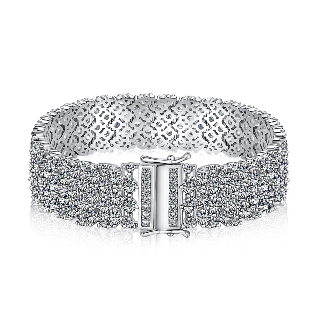 [Amore Jewels]Ornate Elegant Round Cut Party Bracelet