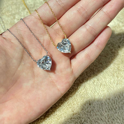 [Amore Jewels]6.0 carat Radiant Heart Shape Necklace