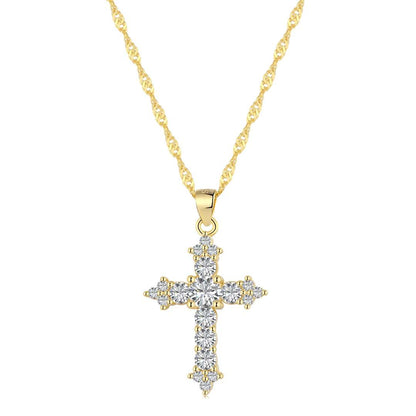 [Amore Jewels]Delicate Cross Shape Necklace
