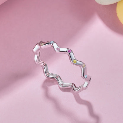 [Amore Jewels]Ornate Vibrant Round Cut Daily Ring