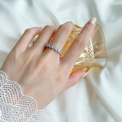 [Amore Jewels]0.25 Carat Radiant Romance Heart Cut Lover Ring