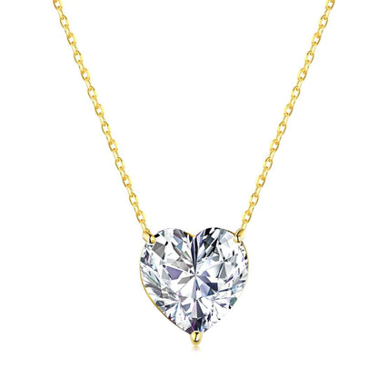 [Amore Jewels]6.0 carat Radiant Heart Shape Necklace