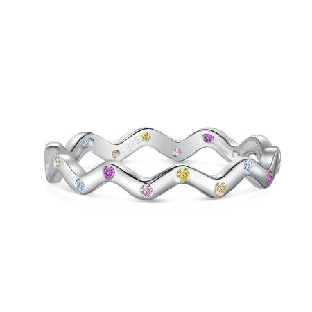 [Amore Jewels]Ornate Vibrant Round Cut Daily Ring