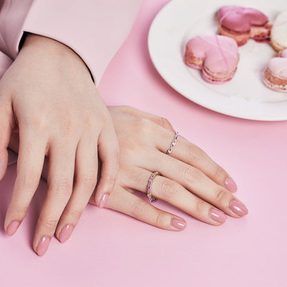 [Amore Jewels]Elegant Energetic Round Cut Daily Ring