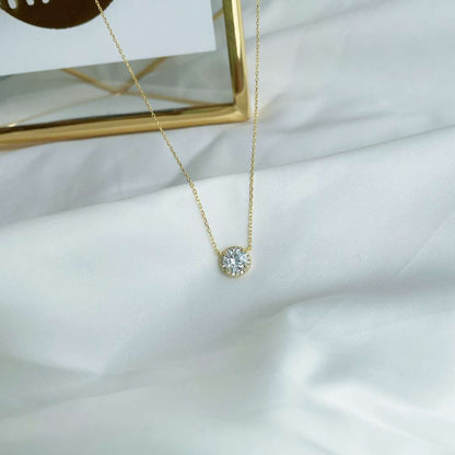 [Amore Jewels]Luxurious Round Cut Necklace