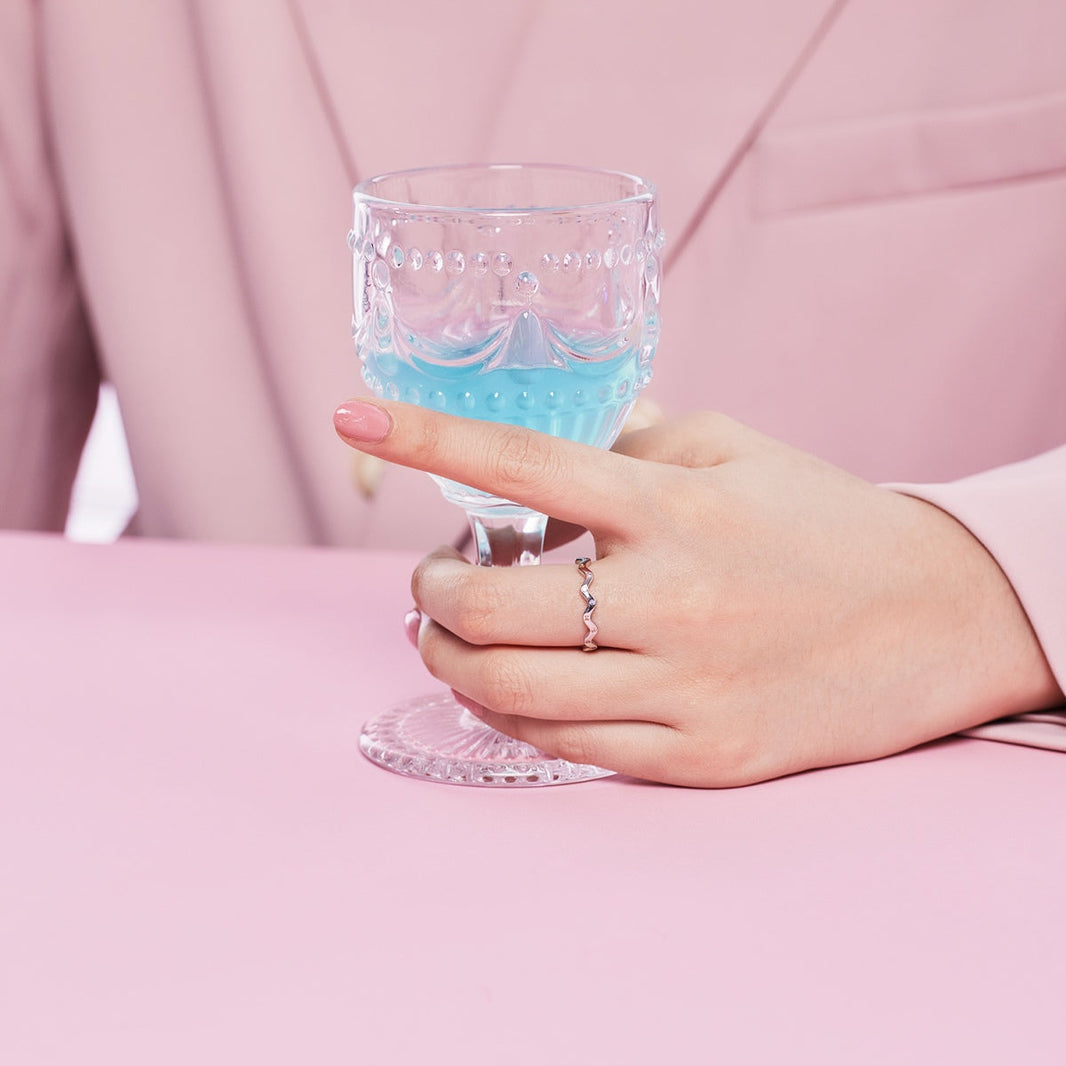 [Amore Jewels]Ornate Vibrant Round Cut Daily Ring