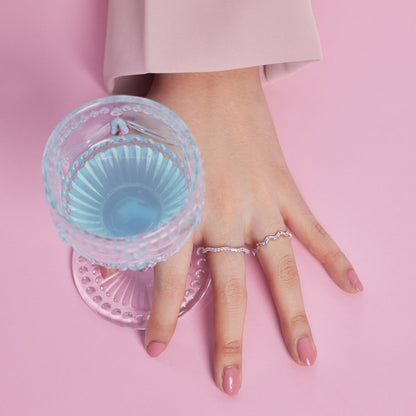 [Amore Jewels]Ornate Vibrant Round Cut Daily Ring