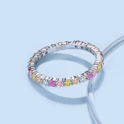 [Amore Jewels]Elegant Vivid Round Cut Daily Ring
