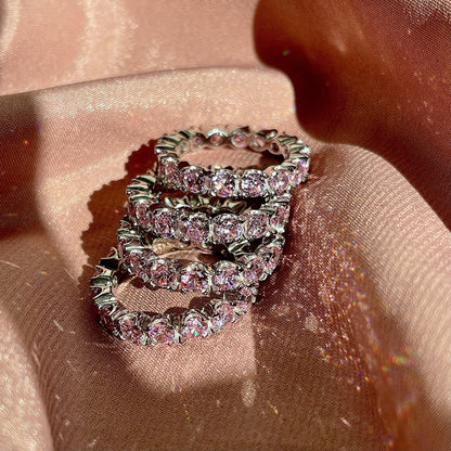 [Amore Jewels]Eternity Round Cut Tennis Ring