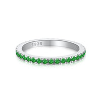 [Amore Jewels]Delicate Sparkling Round Cut Daily Ring