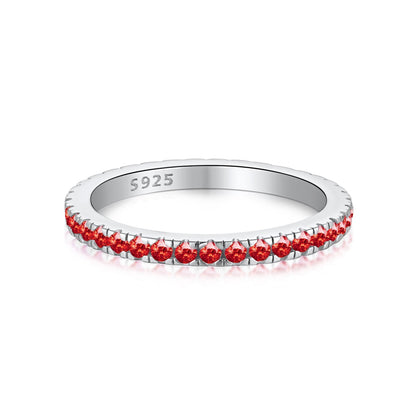 [Amore Jewels]Delicate Sparkling Round Cut Daily Ring