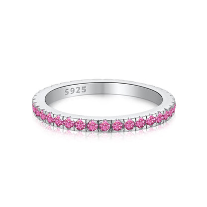 [Amore Jewels]Delicate Sparkling Round Cut Daily Ring