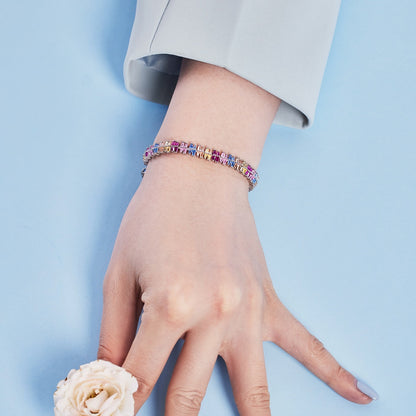 [Amore Jewels]Sparkling Exquisite Multi Cut Party Bracelet