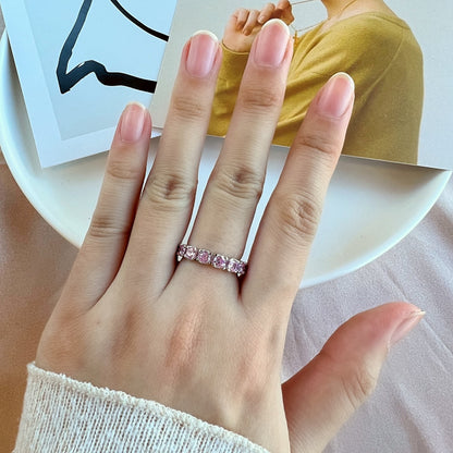 [Amore Jewels]Eternity Round Cut Tennis Ring